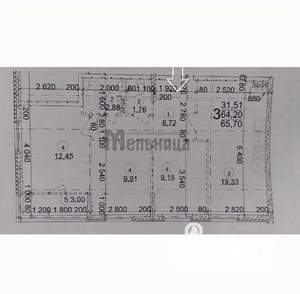 3-к квартира, вторичка, 66м2, 2/10 этаж