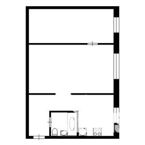 2-к квартира, вторичка, 45м2, 1/4 этаж