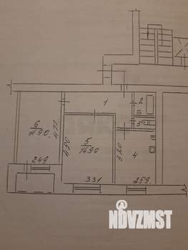 2-к квартира, вторичка, 50м2, 5/9 этаж