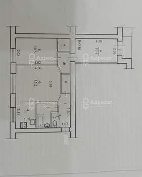 3-к квартира, вторичка, 55м2, 2/9 этаж
