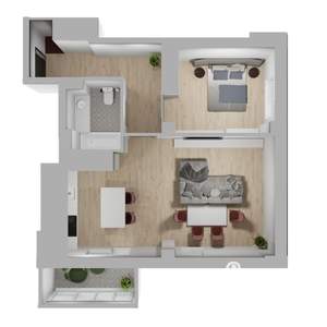 2-к квартира, вторичка, 57м2, 18/24 этаж