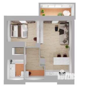 2-к квартира, вторичка, 51м2, 5/24 этаж