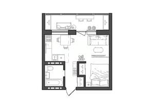Студия квартира, строящийся дом, 31м2, 5/8 этаж