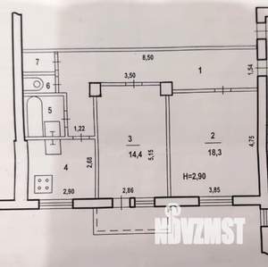 2-к квартира, вторичка, 61м2, 3/5 этаж