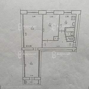 3-к квартира, вторичка, 59м2, 4/5 этаж