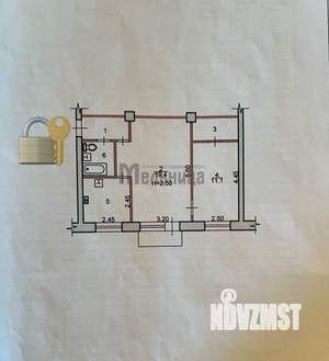 2-к квартира, вторичка, 45м2, 5/5 этаж
