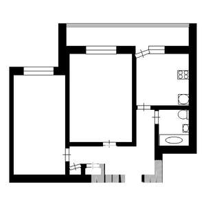 2-к квартира, вторичка, 45м2, 3/5 этаж
