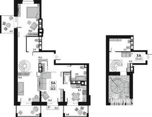3-к квартира, вторичка, 89м2, 5/7 этаж