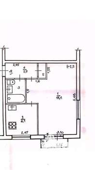 1-к квартира, вторичка, 31м2, 2/5 этаж