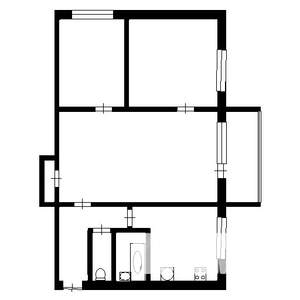 3-к квартира, вторичка, 50м2, 2/5 этаж