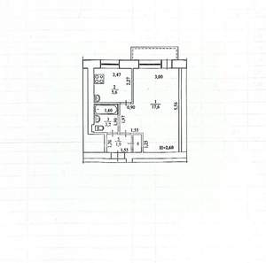1-к квартира, вторичка, 29м2, 5/5 этаж