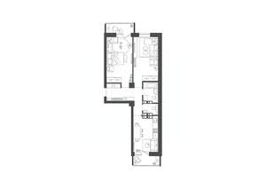 2-к квартира, строящийся дом, 61м2, 10/19 этаж