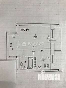 1-к квартира, вторичка, 33м2, 8/10 этаж