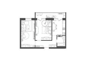 2-к квартира, строящийся дом, 52м2, 2/9 этаж