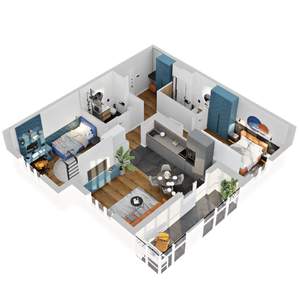 2-к квартира, вторичка, 69м2, 4/21 этаж