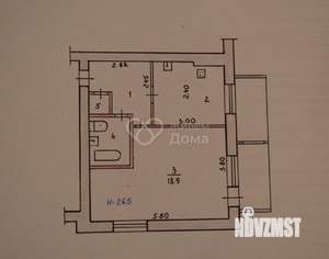 1-к квартира, вторичка, 39м2, 6/9 этаж