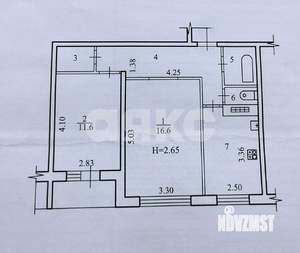 2-к квартира, вторичка, 51м2, 4/9 этаж