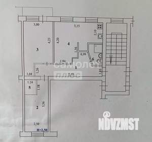3-к квартира, вторичка, 57м2, 4/5 этаж