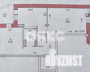 2-к квартира, вторичка, 67м2, 6/10 этаж