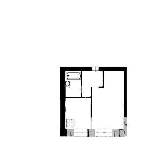 1-к квартира, вторичка, 36м2, 1/5 этаж