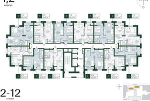 1-к квартира, вторичка, 44м2, 2/24 этаж