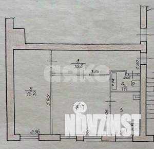 2-к квартира, вторичка, 51м2, 2/2 этаж