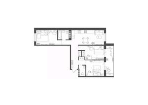3-к квартира, строящийся дом, 73м2, 1/10 этаж