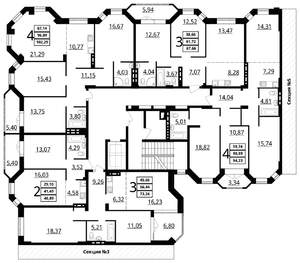 3-к квартира, сданный дом, 73м2, 6/7 этаж