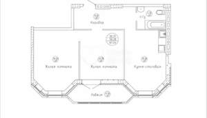 2-к квартира, вторичка, 65м2, 3/7 этаж