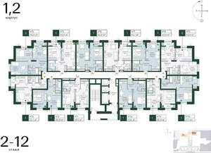 2-к квартира, вторичка, 54м2, 4/24 этаж
