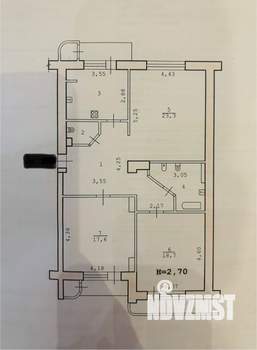 3-к квартира, вторичка, 101м2, 9/10 этаж