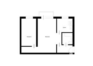 2-к квартира, вторичка, 43м2, 5/5 этаж