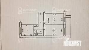 2-к квартира, вторичка, 49м2, 6/9 этаж