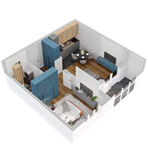 1-к квартира, вторичка, 40м2, 6/21 этаж