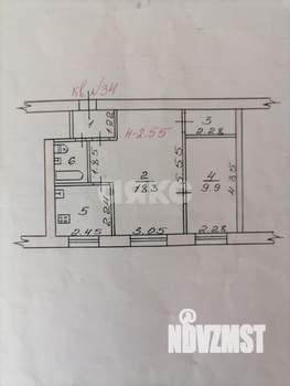 2-к квартира, вторичка, 41м2, 2/5 этаж