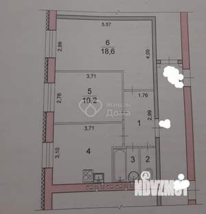 2-к квартира, вторичка, 48м2, 3/6 этаж