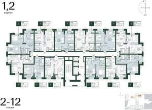 2-к квартира, вторичка, 55м2, 4/24 этаж