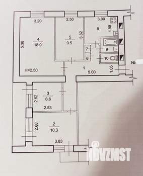 4-к квартира, вторичка, 67м2, 1/9 этаж