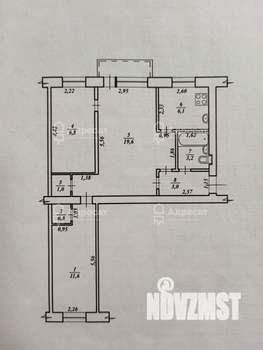 3-к квартира, вторичка, 55м2, 5/5 этаж