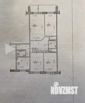 4-к квартира, вторичка, 89м2, 6/10 этаж