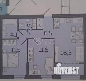 2-к квартира, вторичка, 53м2, 11/23 этаж