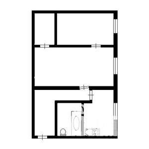 2-к квартира, вторичка, 41м2, 1/4 этаж