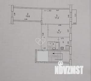 3-к квартира, вторичка, 59м2, 2/5 этаж