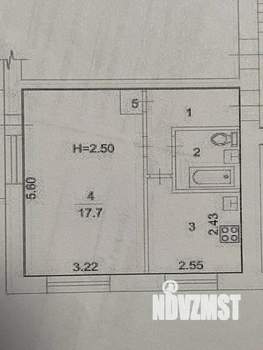 1-к квартира, вторичка, 31м2, 3/5 этаж
