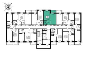 1-к квартира, вторичка, 43м2, 9/16 этаж