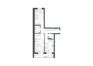 2-к квартира, строящийся дом, 64м2, 6/9 этаж
