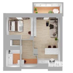 2-к квартира, вторичка, 50м2, 23/24 этаж