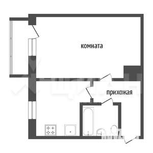 1-к квартира, вторичка, 37м2, 1/5 этаж