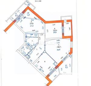 3-к квартира, вторичка, 135м2, 12/12 этаж
