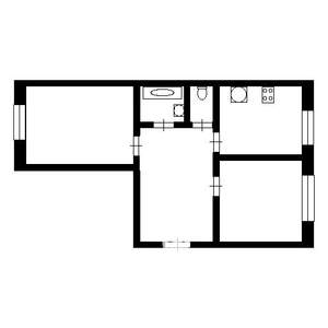 2-к квартира, вторичка, 55м2, 3/9 этаж